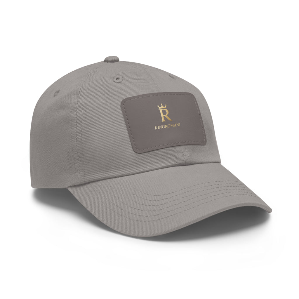 New Kingromani Leather Patch Dad Hat