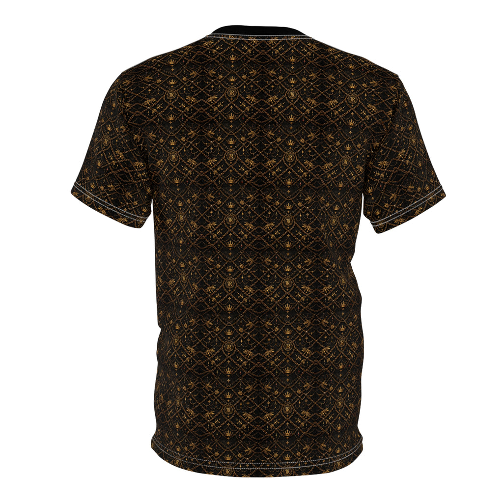 Kingromani Black & Gold Pattern Tee — Royal Regal Design