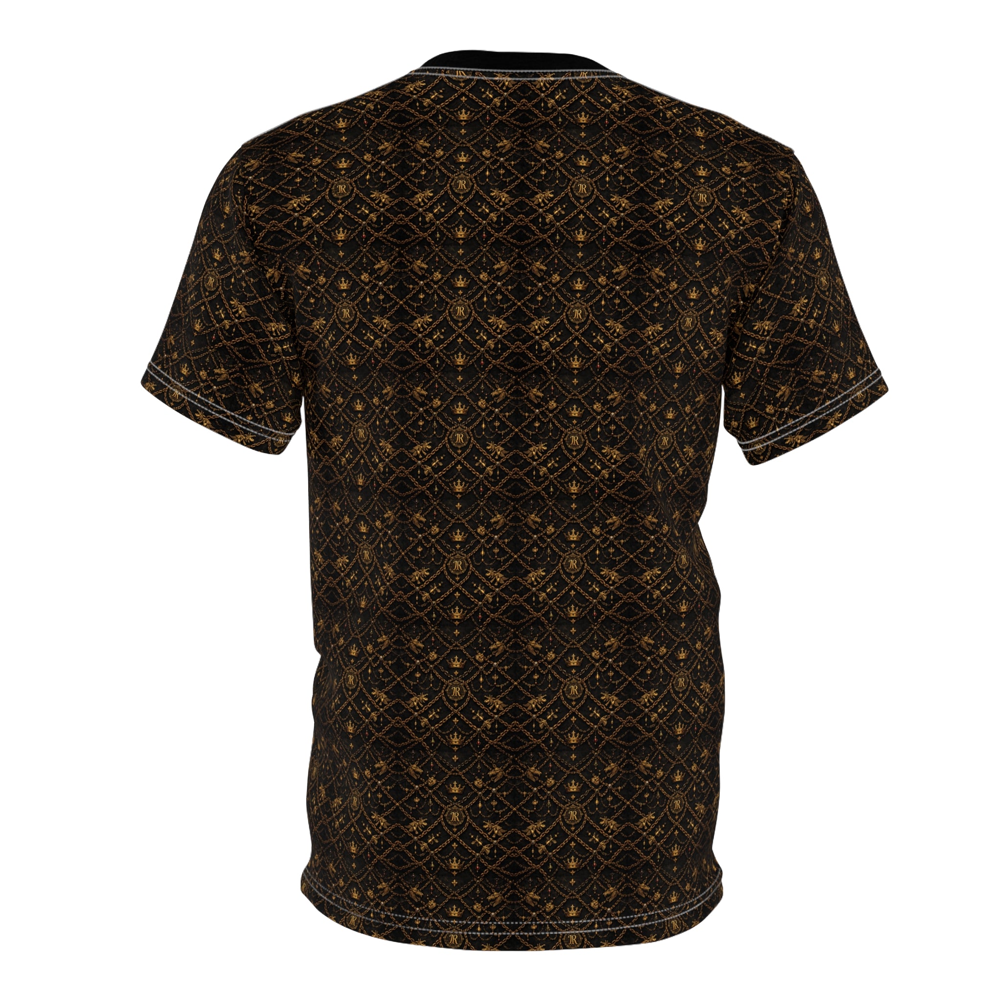 Kingromani Black & Gold Pattern Tee — Royal Regal Design
