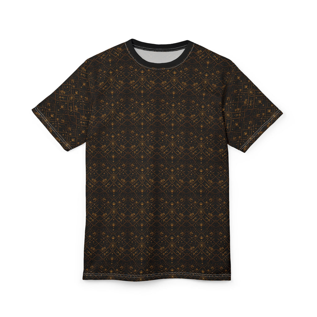 Kingromani Black & Gold Pattern Tee — Royal Regal Design
