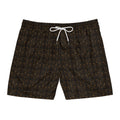 Kingromani Men's Mid-Length Swim Shorts — All-Over Print