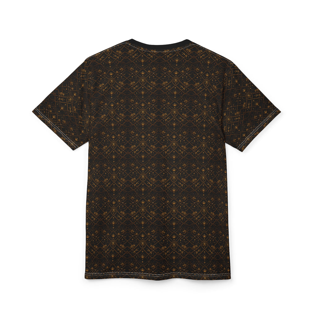 Kingromani Black & Gold Pattern Tee — Royal Regal Design