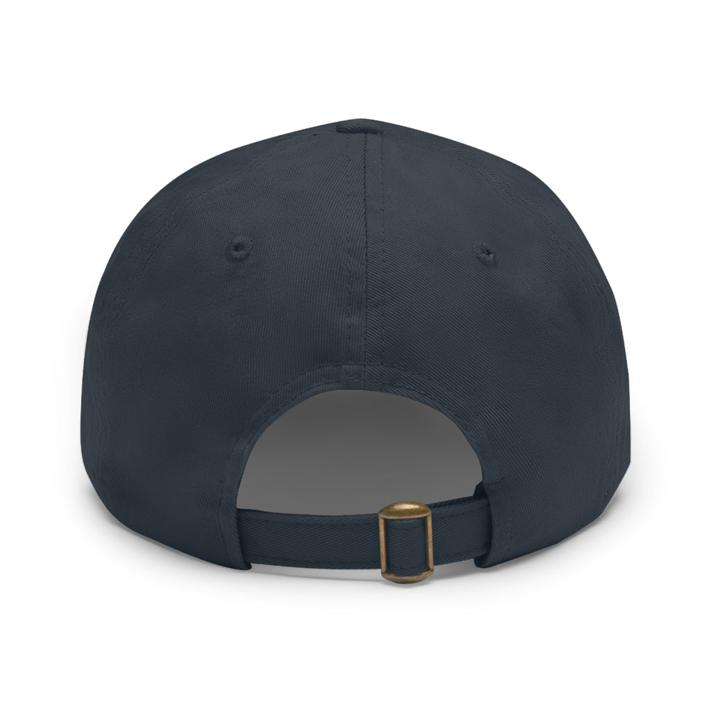 New Kingromani Leather Patch Dad Hat