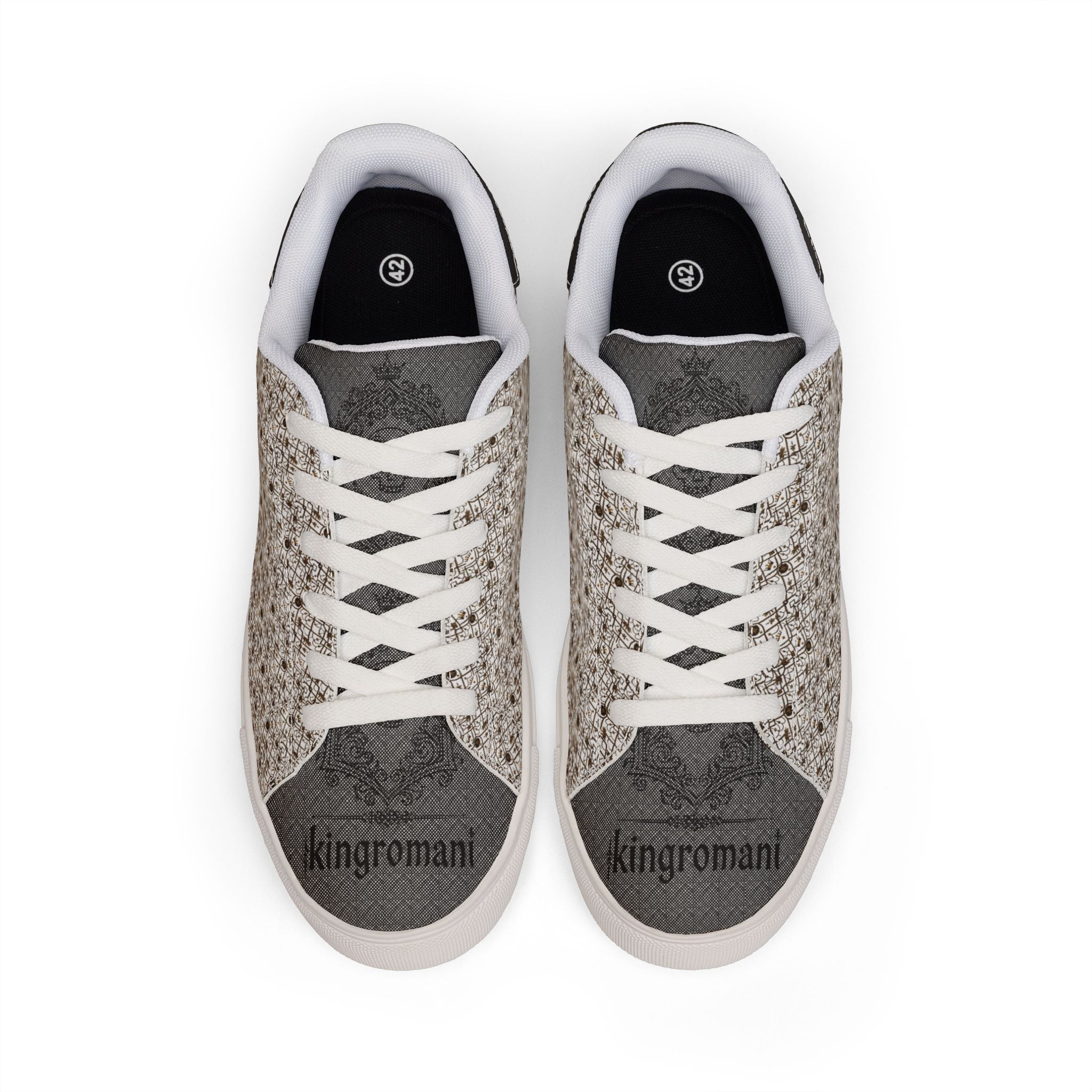 Kingromani Leather Sneakers — Men’s Low-Top Designer Shoes