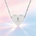 Kingromani Engravable Heart Necklace — Personalized Sterling Heart Pendant